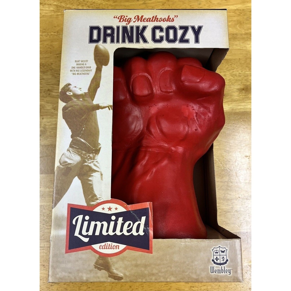 Limited Edition Red Wembley "Big Meathooks" Drink Cozy